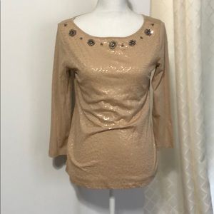 Ann Taylor Loft sparkle shirt size S